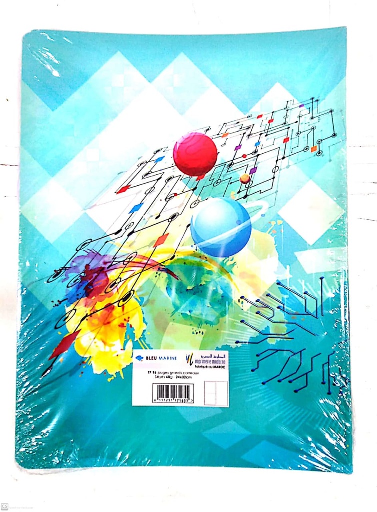 CAHIER TP 24*32 96P B.MARINE