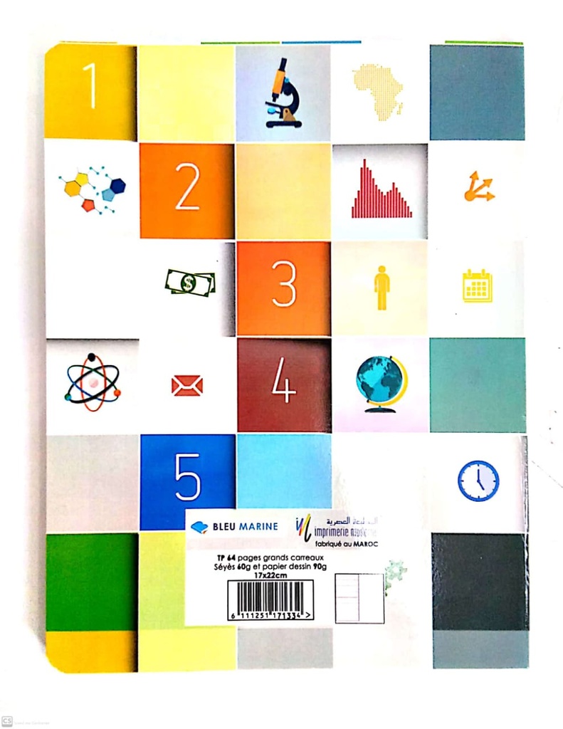 CAHIER PF 64P TP B.MARINE