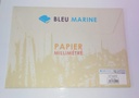 PAPIER MILLIMETRE 12F A4 BLEU MARINE