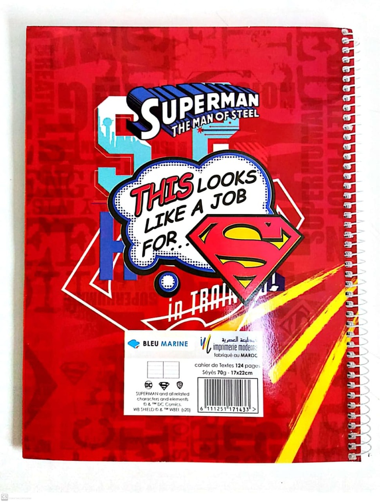 CAHIER DE TEXTES SP. 124P B.MARINE