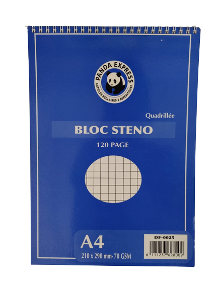 BLOC STENO A5 120 PANDA EXPRESS
