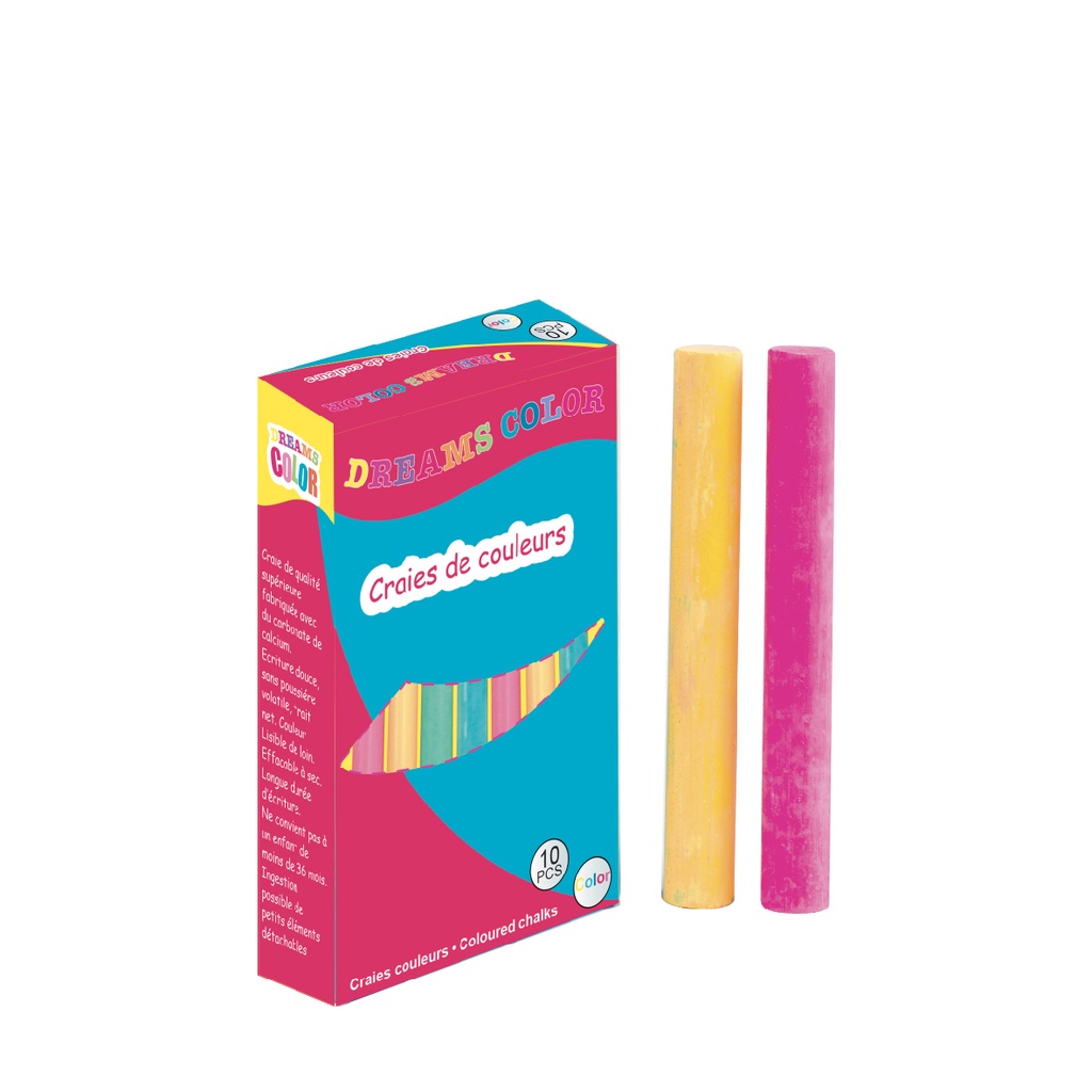 BOITE DE 10 CRAIES COULEUR DREAMS