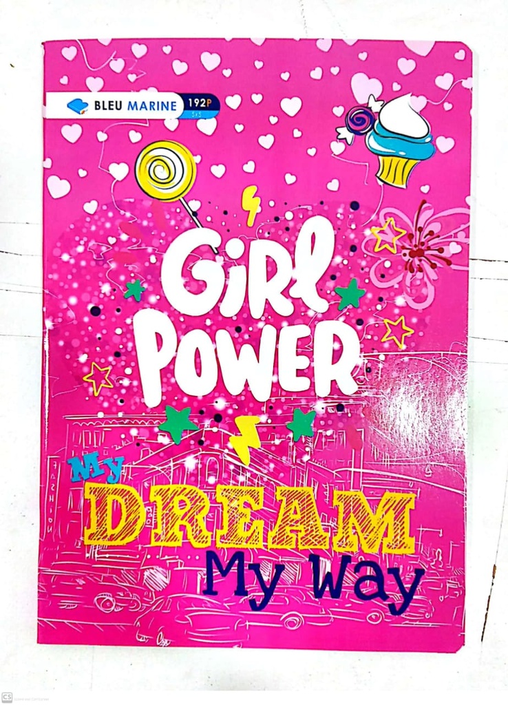 CAHIER 192P 5X5 A4 60G B.MARINE