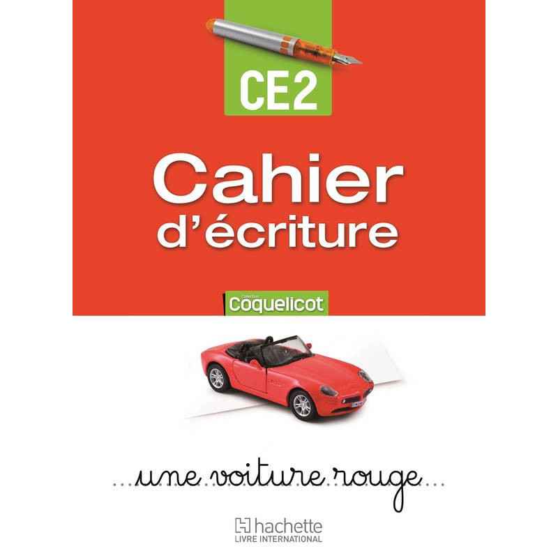 CAHIER D'ECRITURE COQUELICOT CE2