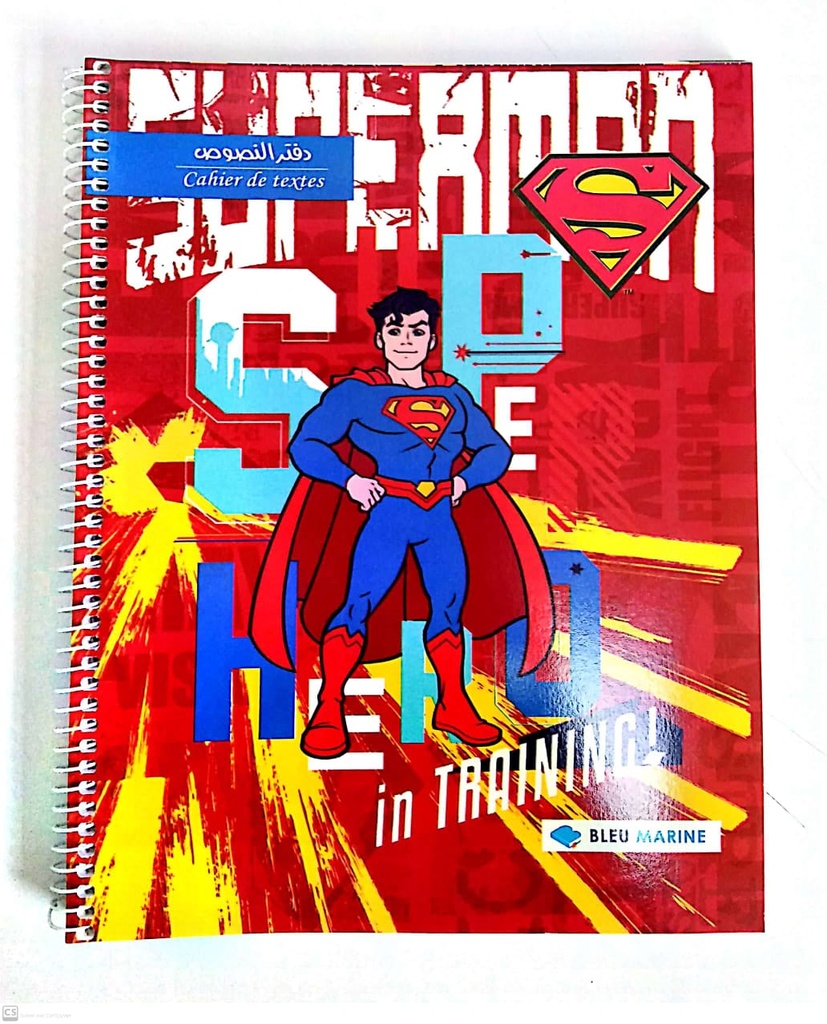 CAHIER DE TEXTES 124P SPIRALE B.MARINE