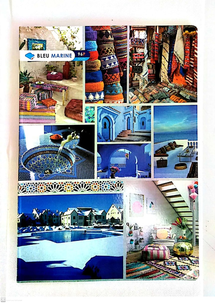 CAHIER 96P A4 60G BLEU MARINE
