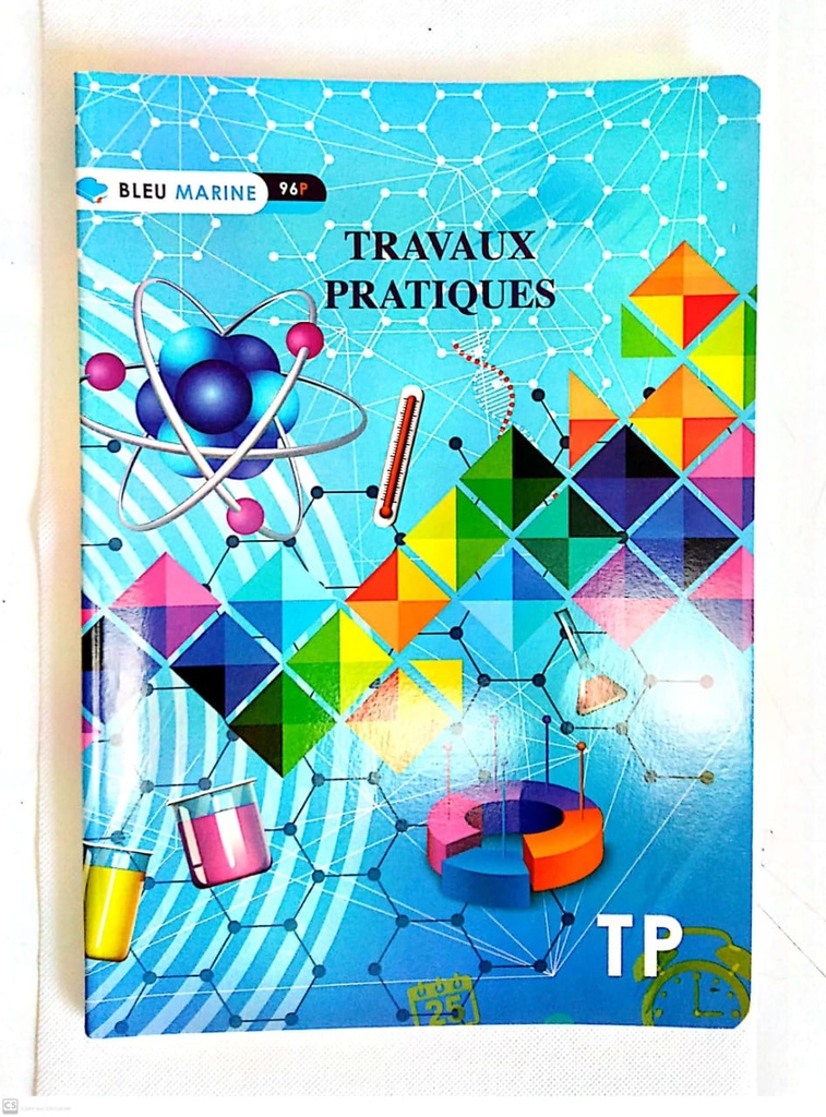 CAHIER TP 96P A4 60G BLEU MARINE