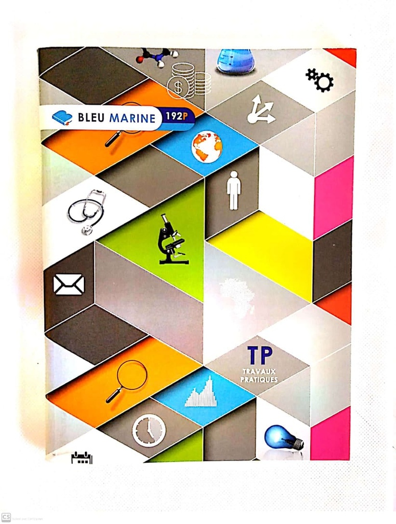 CAHIER TP 192P PF 60G BLEU MARINE