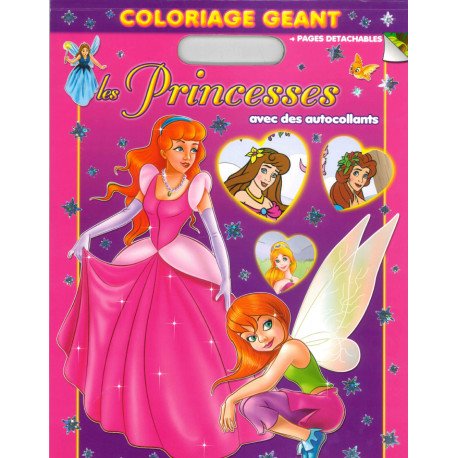 COLORIAGE GEANT : LES PRINCESSES