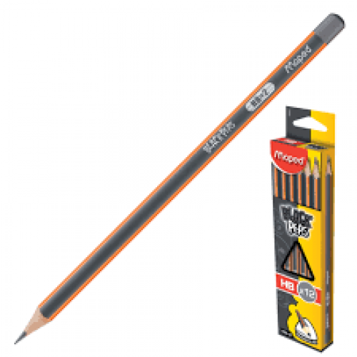 CRAYON HB2 MAPED BLACKPEPS