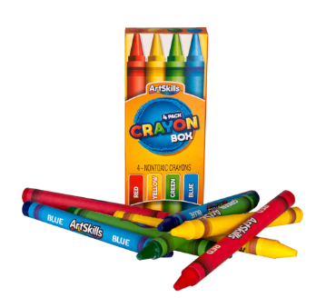 CRAYONS CIRE 4 PCS ARTSKILLS