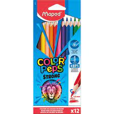CRAYONS COULEUR MAPED COLOR PEPS 12PCS
