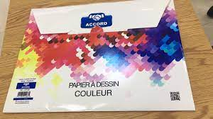 PAPIER DESSIN COULEUR ACCORD 9F 24X32 160G
