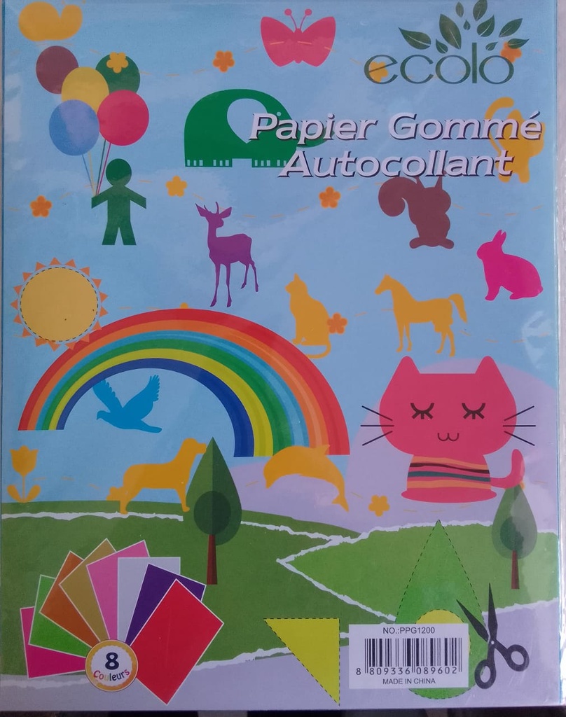 PAPIER GOMME AUTOCOLLANT A5 ECOLO