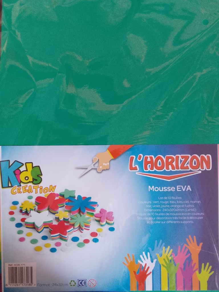 PAPIER MOUSSE EVA 10F 24X32 L'HORIZON
