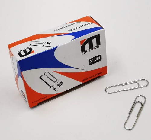 TROMBONES ACIER MOFFICE 100PCS