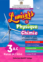 UNIVERS PHYSIQUE CHIMIE 3AC