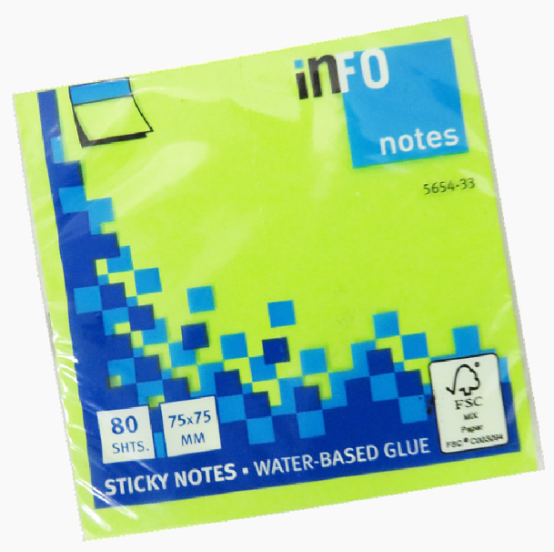 POST-IT STICK INFO 80F VERT