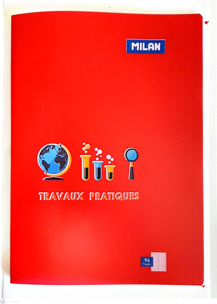 CAHIER TP 96P A4 [POLYPRO] 70G MILAN (Rouge)