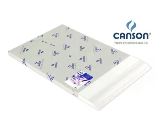 [C200041377] FEUILLE CANSON COLORLINE 50x65CM 150G (Blanc)