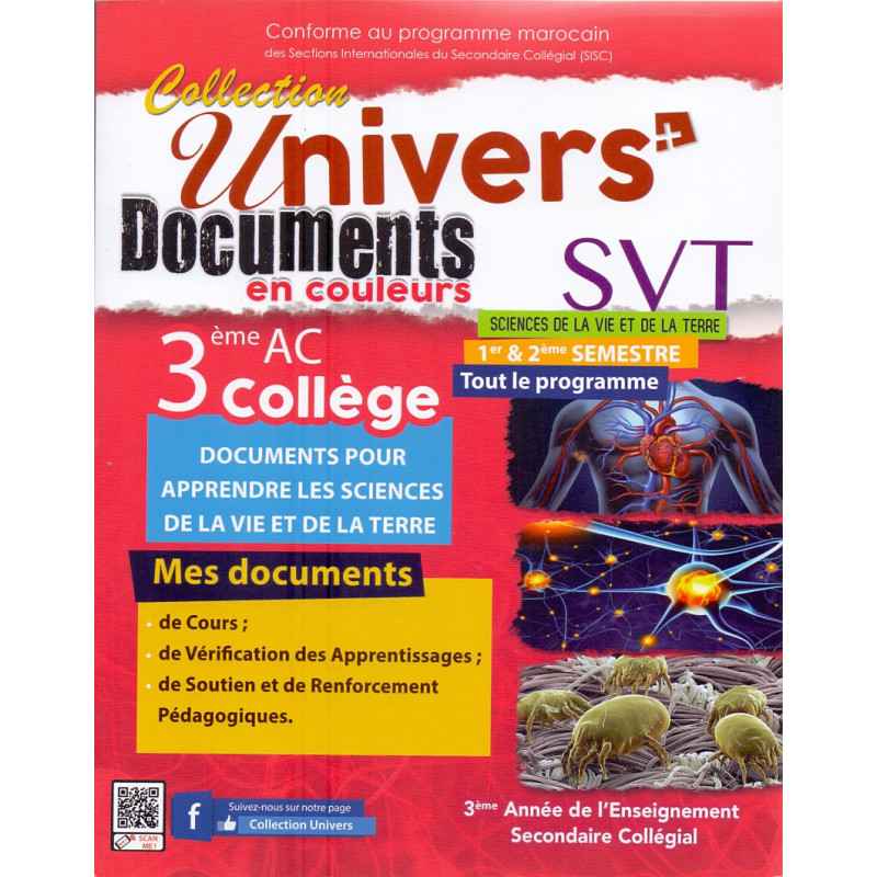 UNIVERS DOCUMENTS SVT EN COULEURS 3AC