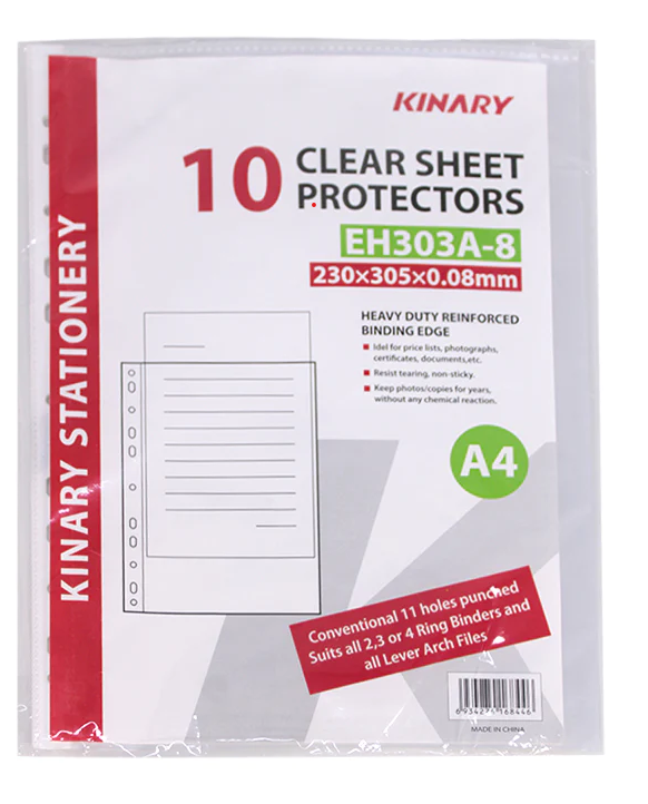 POCHETTE PERFOREE A4 80mic (copie)