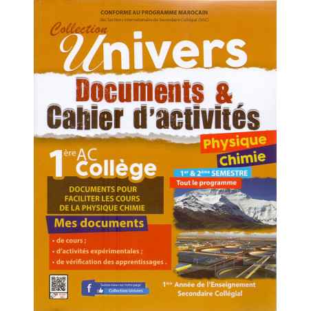 UNIVERS DOCUMENTS PHYSIQUE CHIMIE 1AC