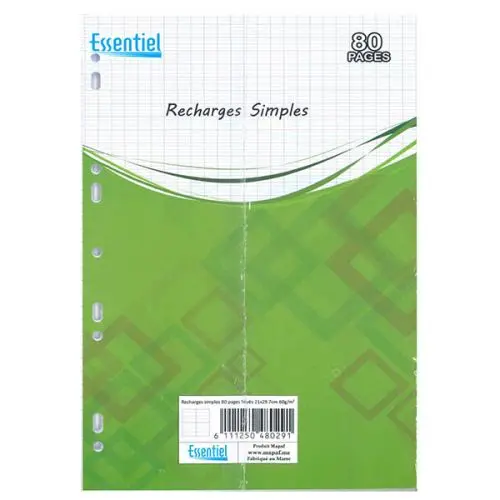 FEUILLES SIMPLES BLANCHES 17X22 ESSENTIEL