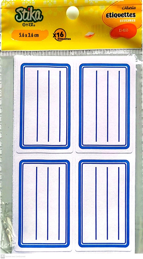 ETIQUETTES SCOLAIRES STIKA 16 PCS