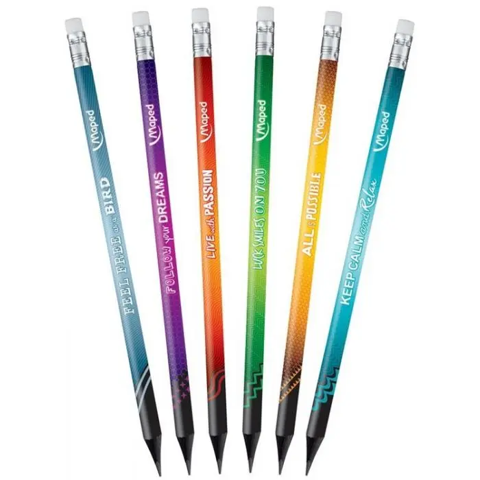 CRAYON HB2 MAPED BLACK PEPS COULEURS