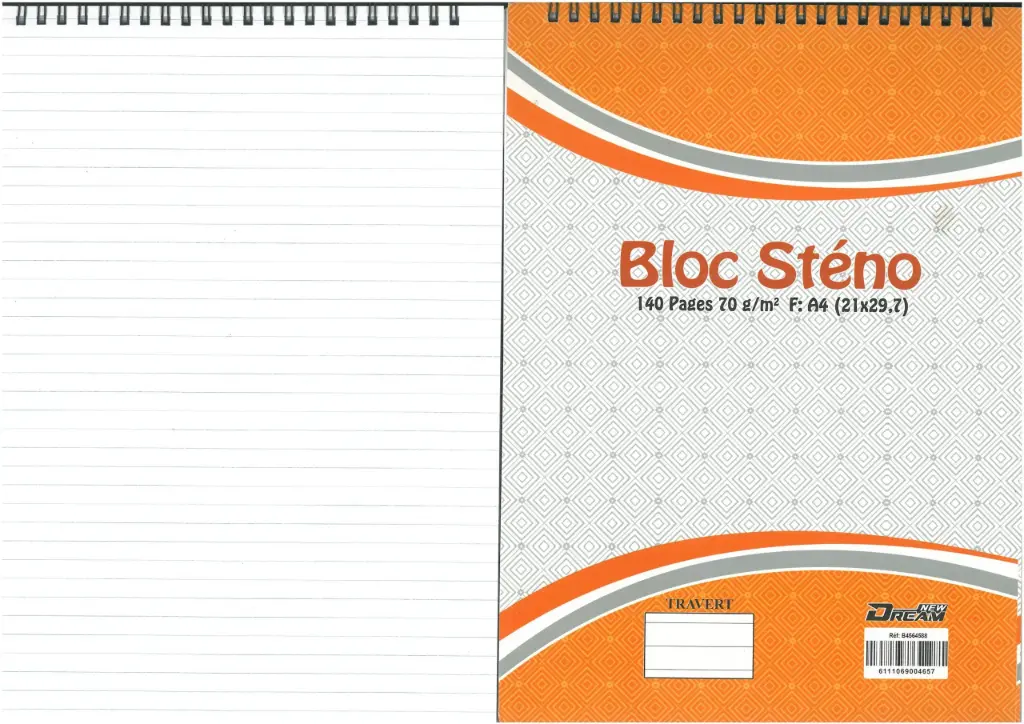BLOC STENO A4 UNISTYLE 