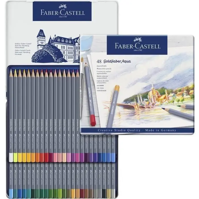 48 CRAYONS DE COULEUR GOLDFABER AQUA