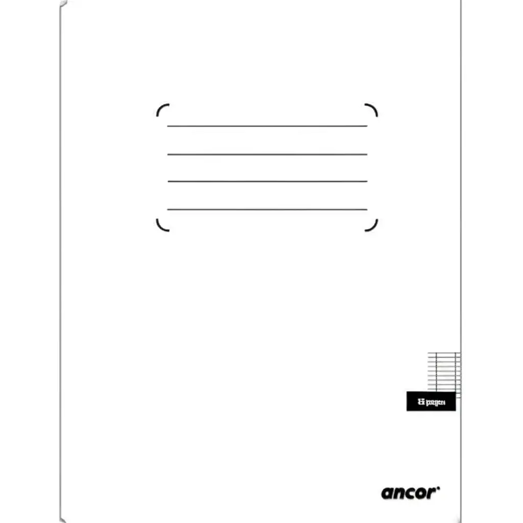 CAHIER 96P PF 90G POLYPRO ANCOR (Blanc)