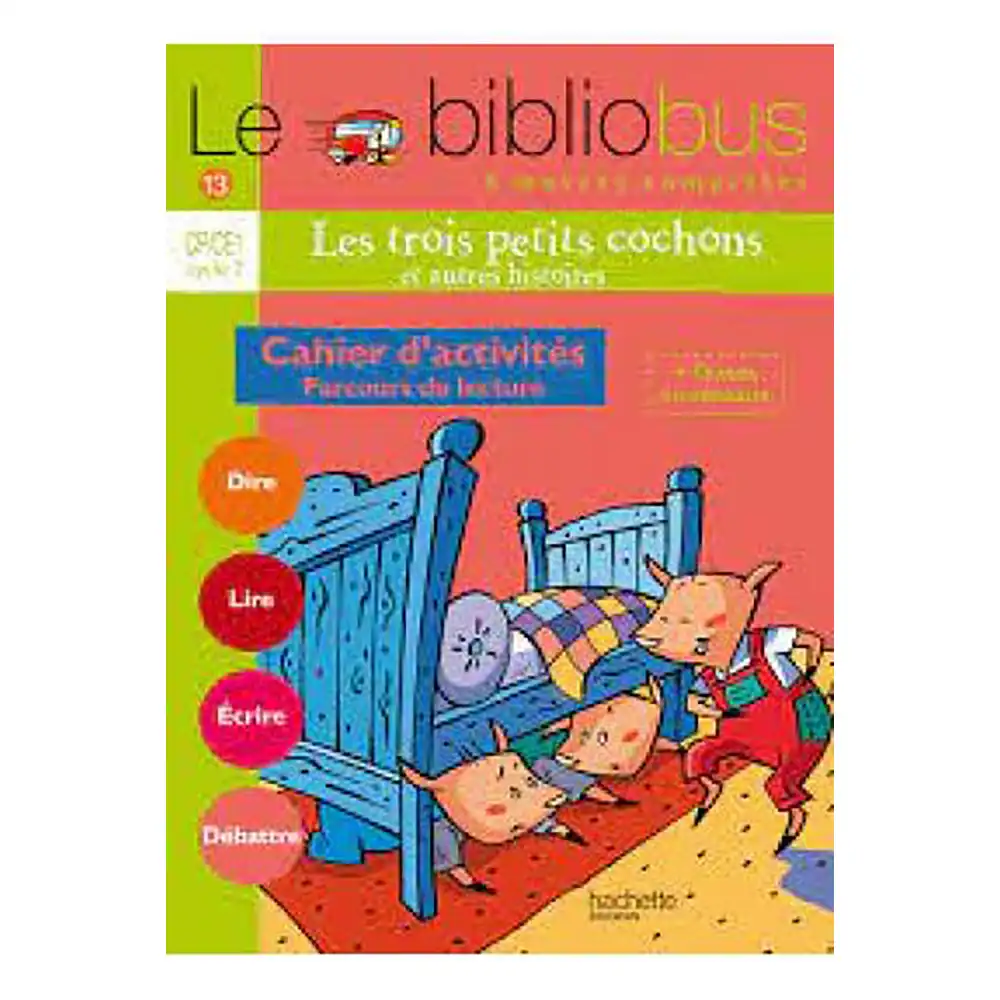 BIBLIOBUS  LES TROIS PETITS COCHONS | CAHIER D'ACTIVITE