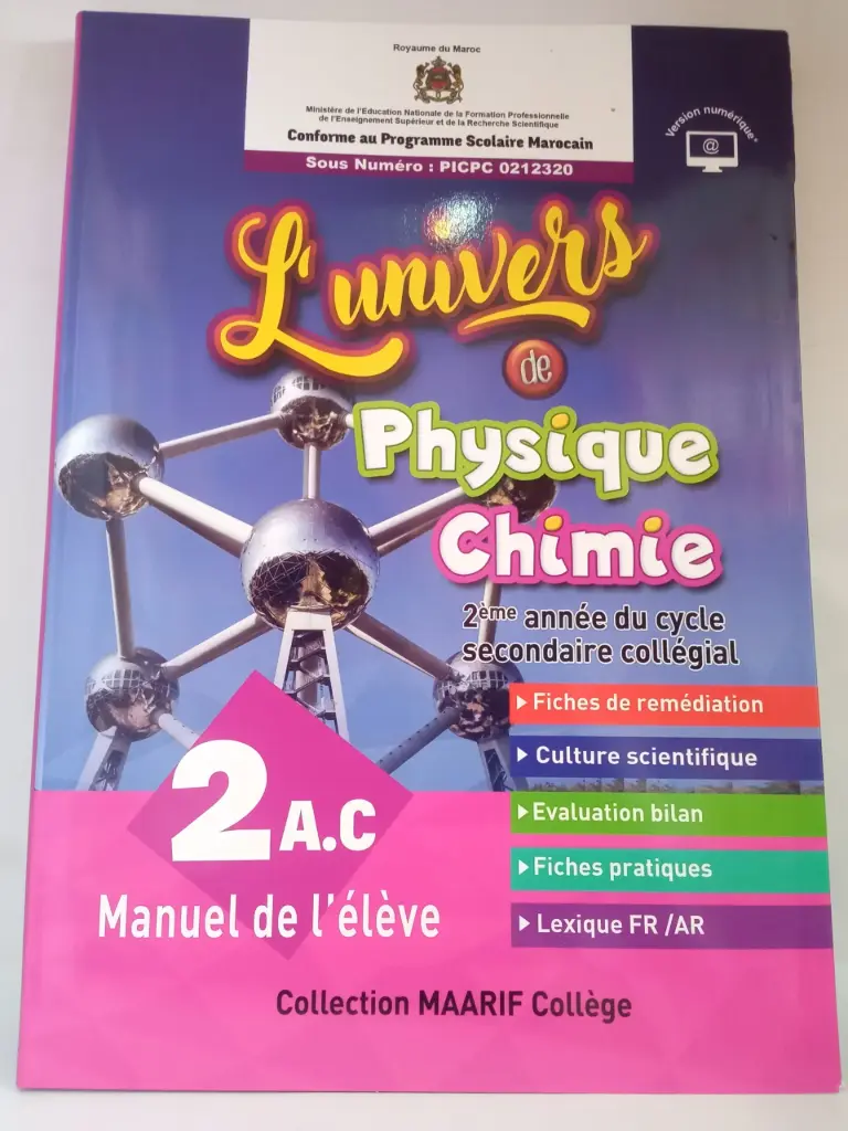 UNIVERS PHYSIQUE CHIMIE 2AC  
