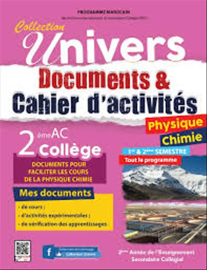 UNIVERS DOCUMENTS PHYSIQUE CHIMIE 2AC 