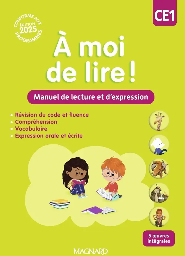 A MOI DE LIRE  CE1 | MANUEL DE LECTURE ET D'EXPRESSION
