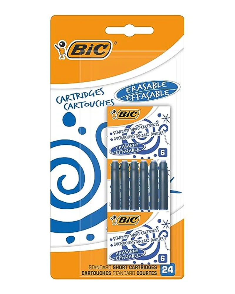 BOITE CARTOUCHES ENCRE BLEU BIC 
