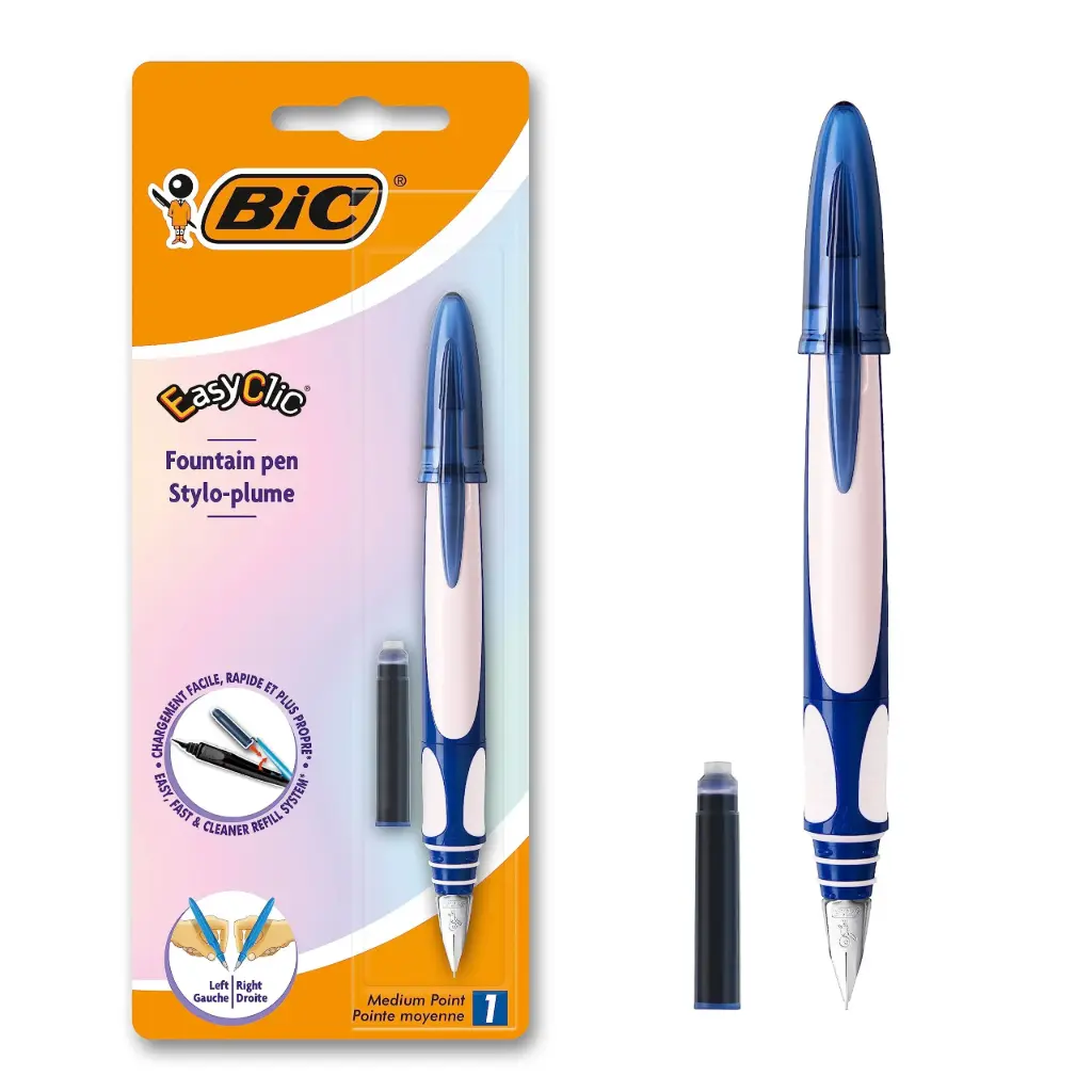 STYLO PLUME BLANCHE BIC