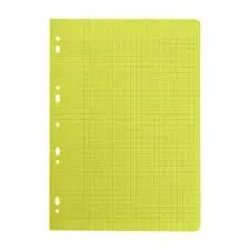 FEUILLES DOUBLE JAUNE A4 BLEU MARINE 