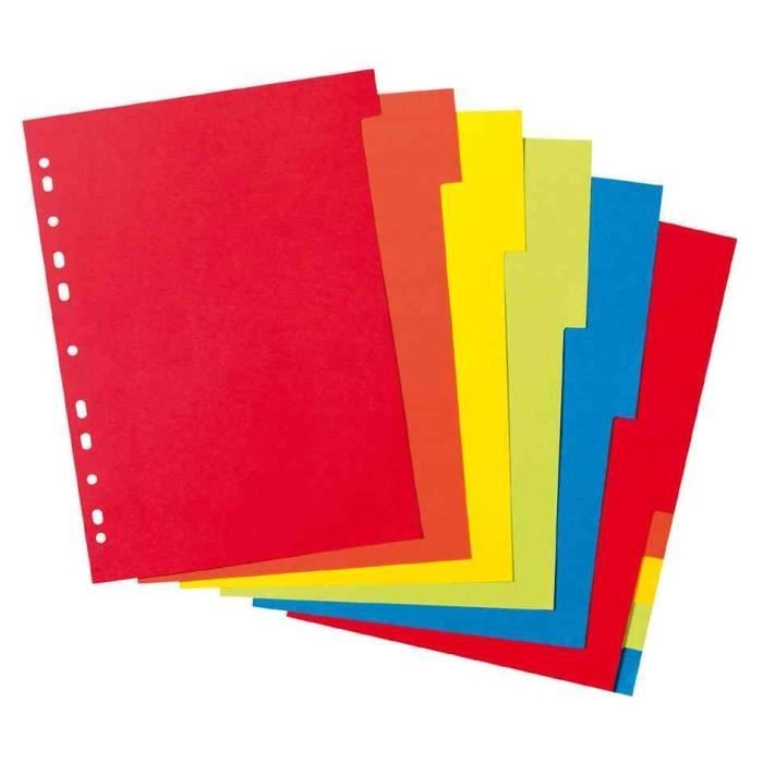 JEU 6 INTERCALAIRES A4 POLYPRO