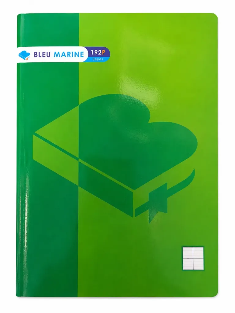 CAHIER 192P PF 60G BLEU MARINE COULEUR UNI