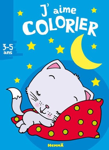 J'AIME COLORIER 3-5 ANS CHAT DORMANT