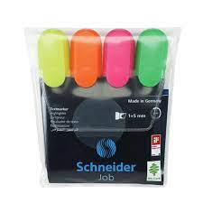 POCHETTE 4 FLUORESCENTS SCHNEIDER