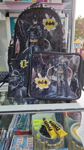 SET CARTABLE + SAC GOUTER + TROUSSE UNISTYLE BATMAN