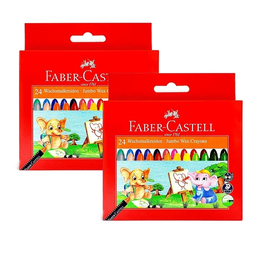 [120043] CRAYONS A CIRE 12 PCS FABER-CASTELL PF