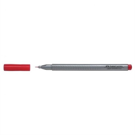 [151621] FEUTRE GRIP FINE-PEN FABER-CASTEL Rouge