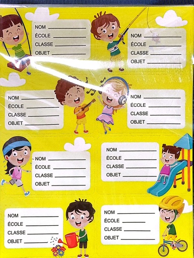 ETIQUETTES SCOLAIRES ECOLO FANTAISIE