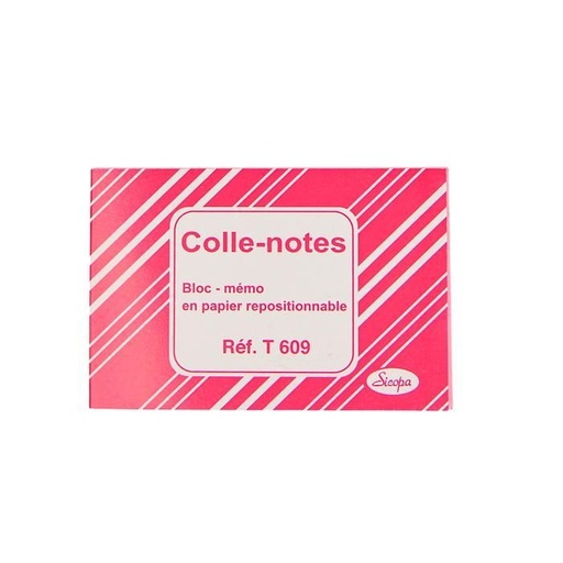 [T610] COLLE-NOTES 50F JAUNE