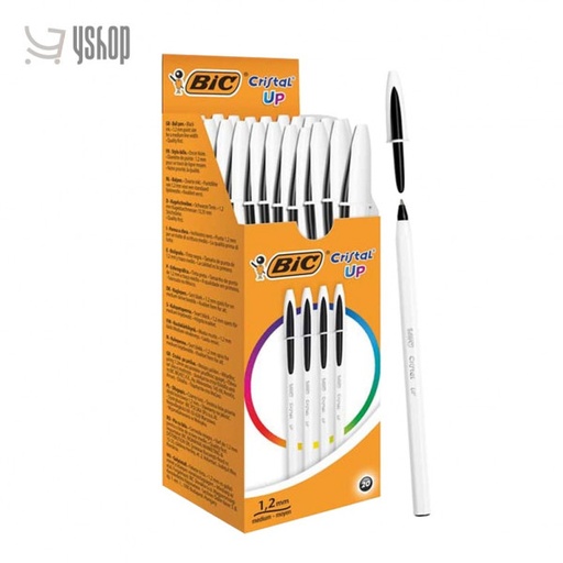 STYLO BIC CRISTAL BLANCHE NOIR